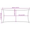 vidaXL Платно-сенник 160 г/м² правоъгълно светлозелено 2х3,5 м HDPE
