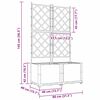 vidaXL Градинска саксия 2 pcs Кафяво 80 x 40 x 143 см Стомана