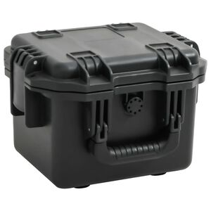 vidaXL Преносим калъф за полет, черен, 30x24,5x20 см, PP