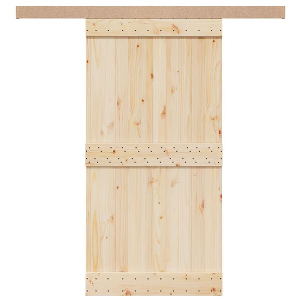 vidaXL Комплект за обков за плъзгащи се врати Алуминиева сплав Sliver