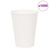 vidaXL хартиени чаши за кафе 1000 бр. 12oz 300ml White