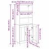 vidaXL Висок шкаф Дъб 69,5 x 34 x 180 см Инженерно дърво