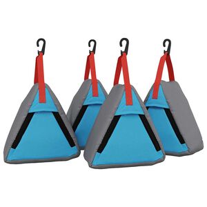 vidaXL Чанта за съхранение 4 pcs Сив и син 24 x 16 x 24 см оксфорд