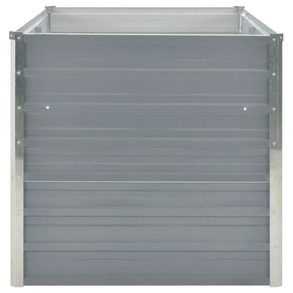 vidaXL Повдигната градинска леха 160 x 80 x 77 см поцинкована стомана