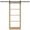 vidaXL Преплъзваща се врата ORKDAL Естествен 86 x 198,5 см