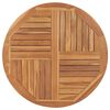 vidaXL Плот за маса, тиково дърво масив, кръгъл, 2,5 см, 90 см