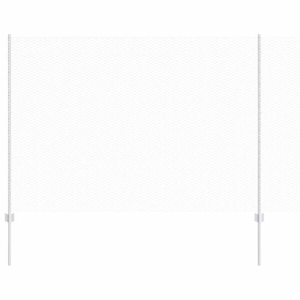 vidaXL Ограда с пост Сребрист 1,6 x 100 m Стомана