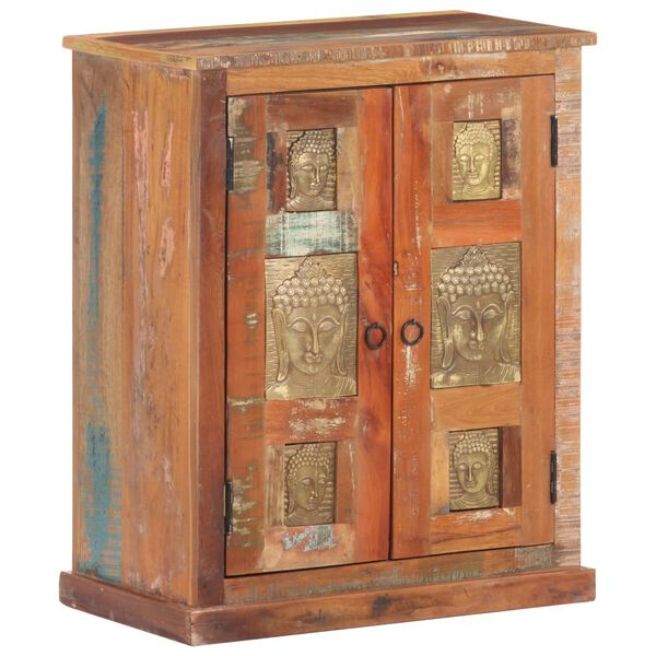 vidaXL Шкаф с облицовка Буда, 60x35x75 см, регенерирано дърво масив