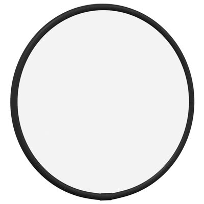 vidaXL Стенно огледало черно Ø 20 см кръгло