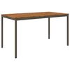 vidaXL Градинска бар маса Естествено и кафяво 196 x 100,5 x 105 см
