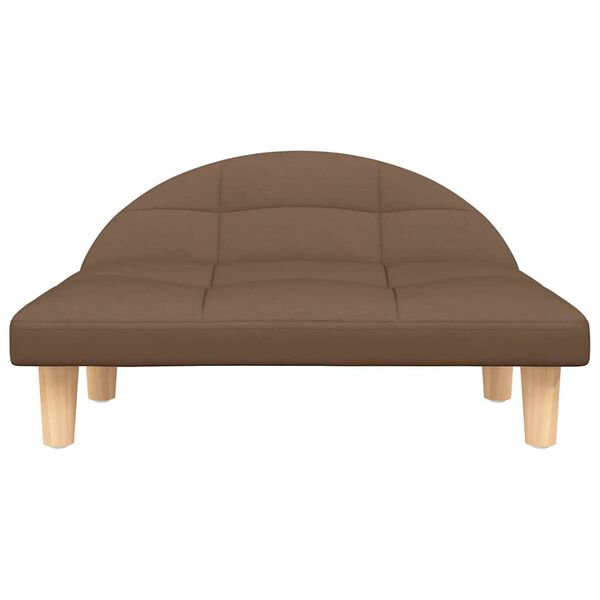 vidaXL Кучешко легло кафяво 70x52x30 см текстил