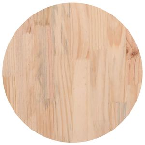 vidaXL Плот за маса, кръгъл, &Oslash;30x3 см, бор масив