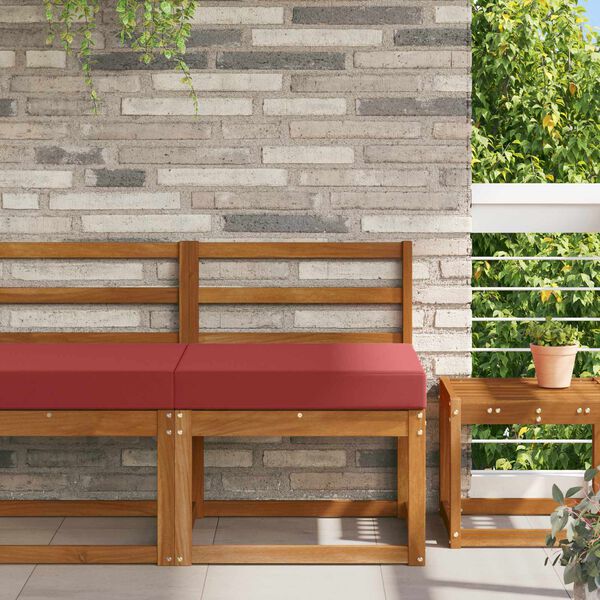 vidaXL Възглавница за диван на открито виненочервен 60 x 60 x 8 см