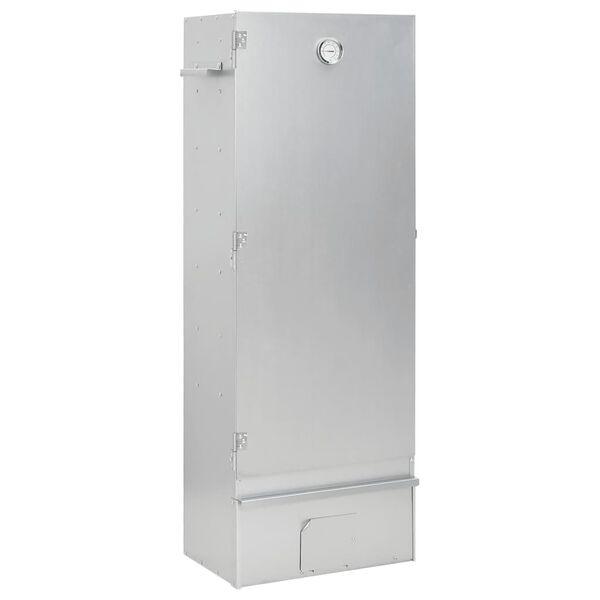 vidaXL BBQ опушвач с дървесен чипс 44,5x29x110 см поцинкована стомана