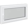 vidaXL Прозорец за мазе RISOR 110 x 50 cm PVC и стъкло Антрацит