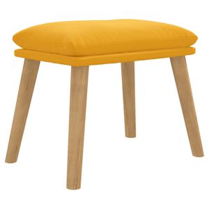 vidaXL Табуретка, горчица жълта, 45x29,5x35 см, кадифе