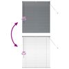 vidaXL Вертикални щори Тъмен сив 130 x 120 см Алуминий
