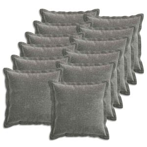 vidaXL Калъфка за възглавница 12 pcs HOUTEN Тъмносиво 50 x 50 cm