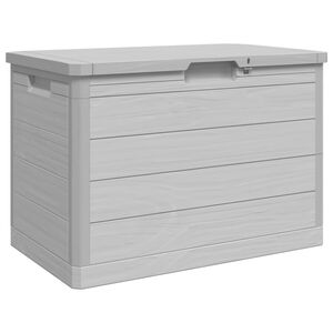 vidaXL Градинска ракла, сив, 77,5x44,5x53 см, полипропилен