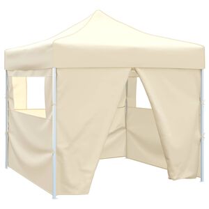 vidaXL Парти шатър Крем 291 x 291 x 315 см Оксфордска тъкан