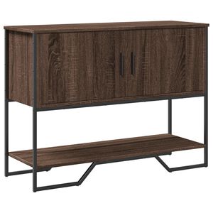 vidaXL Конзолна маса, кафяв дъб, 100x35x74,5 см, инженерно дърво