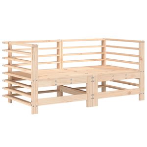 vidaXL Градински ъглови дивани, 2 бр, бор масив