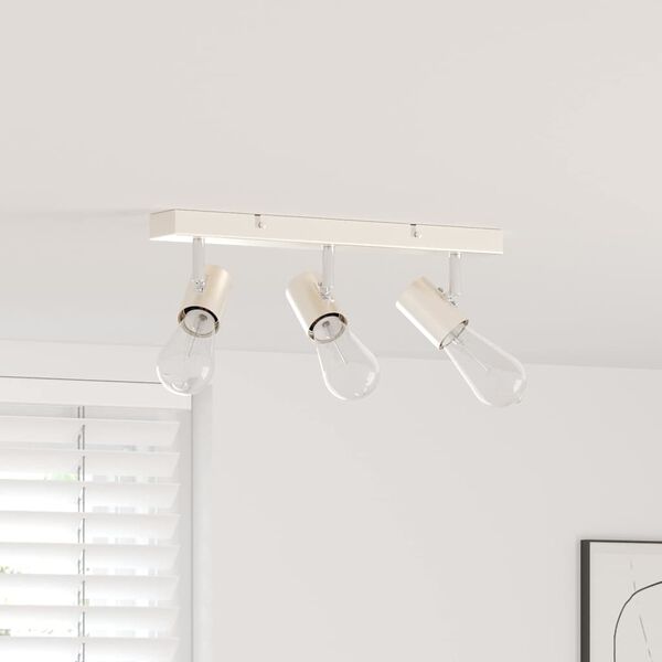 vidaXL Таванен спот Матово никел 38 x 6.5 x 11.5 см Стомана