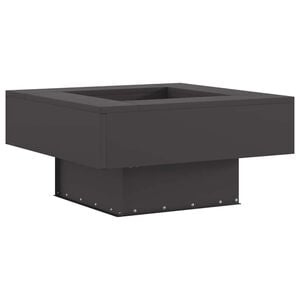 vidaXL Котел за огън Черно 60 x 60 x 30 cm Патинираща стомана