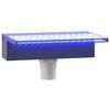 vidaXL Преливник за водопад с RGB LED, акрил, 30 см