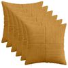 vidaXL Калъфка за възглавница 6 pcs ALMELO Жълто 40 x 40 cm кордурой