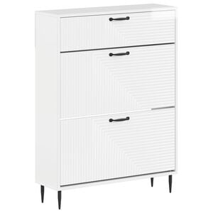 vidaXL Шкаф за обувки HAARLEM 78 x 24 x 103 см Инженерна дървесина