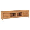 vidaXL ТВ шкаф, 115x30x35 cм, тиково дърво масив