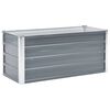 vidaXL Градинска висока леха поцинкована стомана 100x40x45 см сива