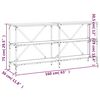 vidaXL Конзолна маса дъб сонома 160x30x75 см инженерно дърво и желязо
