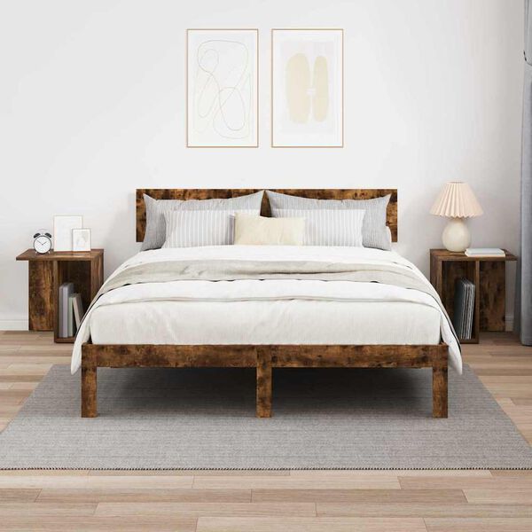 vidaXL Крайна масичка 2 pcs Димян дъб 37 x 32 x 40 см Инженерно дърво