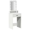 vidaXL Тоалетка с чекмедже Бяло 50 x 41 x 140 см Инженерно дърво