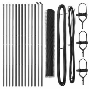 vidaXL Стълб за ограда. Сив