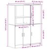vidaXL Комплект кухненски шкафове 2 части старо дърво инженерно дърво