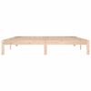 vidaXL Рамка за легло, масивно дърво, 180x200 см, Super King Size