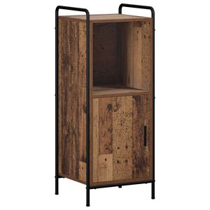 vidaXL Шкаф за баня Старо дърво 40 x 36 x 99,5 см Инженерна дървесина