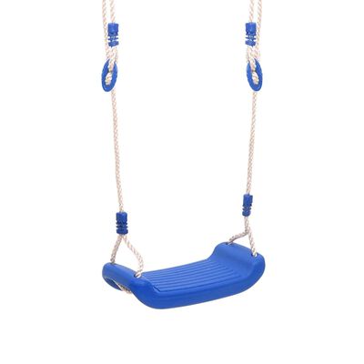 vidaXL Детски люлки с въжета, 2 бр, сини, 38x16 см, полиетилен