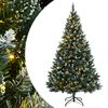 vidaXL Изкуствена коледна елха, 150 LED, 150 см