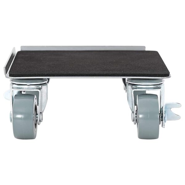 vidaXL Мебелни колелца 4 бр. с повдигач 13,5x13,5x6 см, стомана 1300 кг