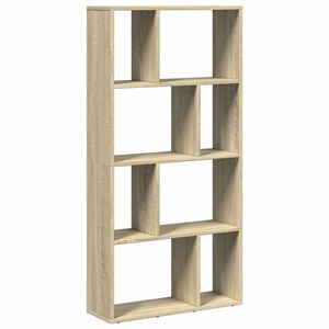 vidaXL Библиотека, сонома дъб, 60x20x120,5 см, инженерно дърво