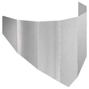 vidaXL Ограда за трева 100 x 45 cm Стомана Сребристо