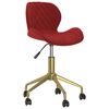 335035 vidaXL Swivel Dining Chairs 2 pcs Wine Red Velvet