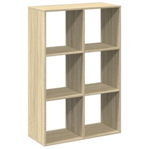 vidaXL Разделител за стая / библиотека, сонома дъб, 69,5x29x103,5 см