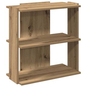 vidaXL Библиотека 3 рафта дъб артизан 60x30x60 см инженерно дърво