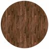 vidaXL Топ за маса Тъмен кафяв &Oslash; 70 x 4 cm Масивен дъб