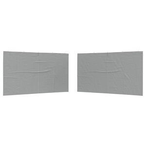 vidaXL Стена на палатка за парти 2 бр. 400 x 195 см Светлосиво